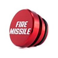 Kei Project Billet Aluminum Cigarette Lighter Plug Delete Universal Fitment Fits Most (Fire Missile)
