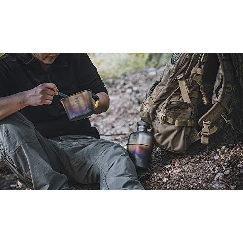  Keith Titanium Ti3060 Canteen Mess Kit - New Ultralight Carrying Pouch
