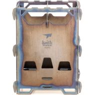 Keith Titanium Alloy Ti2201 Backpacking Wood Stove ? (Custom Made Storage Sack Included)