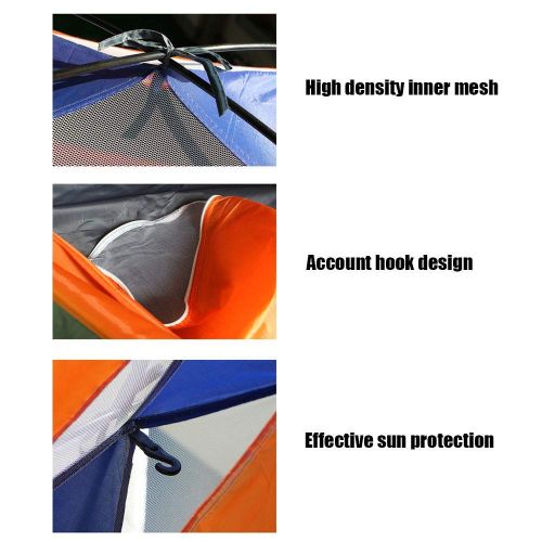  Outing Udstyr, Double-Layer Double People Camping Tent Rainproof Ultra Light Backpacking Dome Mosquito Sun Protection Tents, Kejing Miao