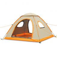 Outing Udstyr, Fully Automatic Dome Tent Outdoor Camping Rainproof Family Anti Uv Tents Portable Breathable for 3-4 People, Kejing Miao
