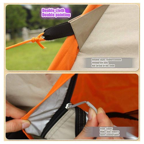  Outing Udstyr, Fully Automatic Dome Tent Outdoor Camping Rainproof Family Anti Uv Tents Portable Breathable for 3-4 People, Kejing Miao