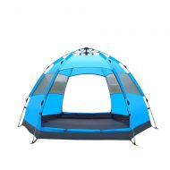 Outing Udstyr, Fully Automatic Tent Many People Double Layer 6-9 People Large Dome Tents Outdoor Camping Rainproof, Kejing Miao