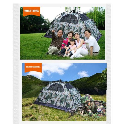  Outing Udstyr,Outdoor Camping Camouflage Double Layertent Tent for Hiking Dome Tents Ultralight Backpacking Single Door Durable, Kejing Miao