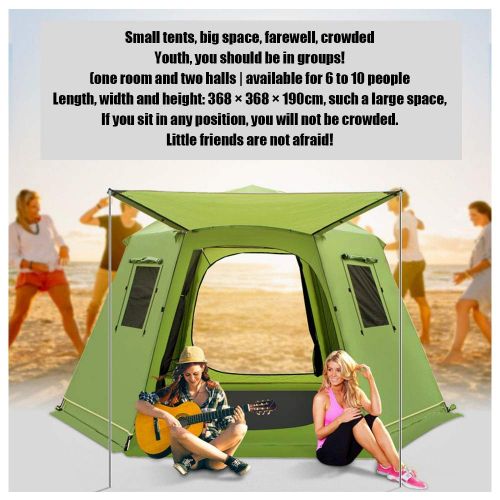  Outing Udstyr, Automatic Pop-Up Tent - Portable Team Sunscreen Camping Tents Dome Tent Many People, Kejing Miao