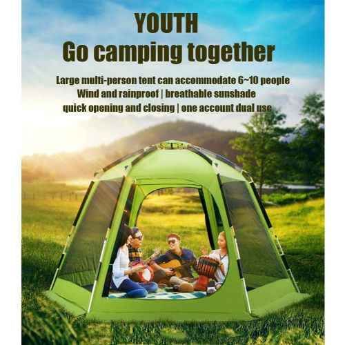  Outing Udstyr, Automatic Pop-Up Tent - Portable Team Sunscreen Camping Tents Dome Tent Many People, Kejing Miao