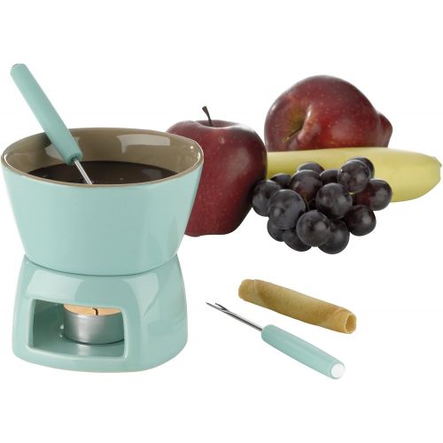  Kela Schokoladenfondue-Set, Ledora, 4-tlg., Keramik, 2 Personen, 300 ml, 12422