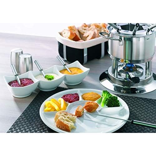  Kela 10968 Fondue-Set, Fleischfondue, 10-teilig, Fuer 6 Personen, Edelstahl, 1,7 l, Cailin