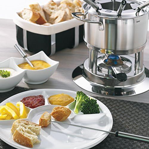  Kela 10968 Fondue-Set, Fleischfondue, 10-teilig, Fuer 6 Personen, Edelstahl, 1,7 l, Cailin