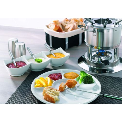  Kela 10968 Fondue-Set, Fleischfondue, 10-teilig, Fuer 6 Personen, Edelstahl, 1,7 l, Cailin