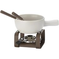 Kela Kasefondue-Set, Arosa, 5-teilig., 0,8 L, Feuerfeste Keramik, 16663, Creme