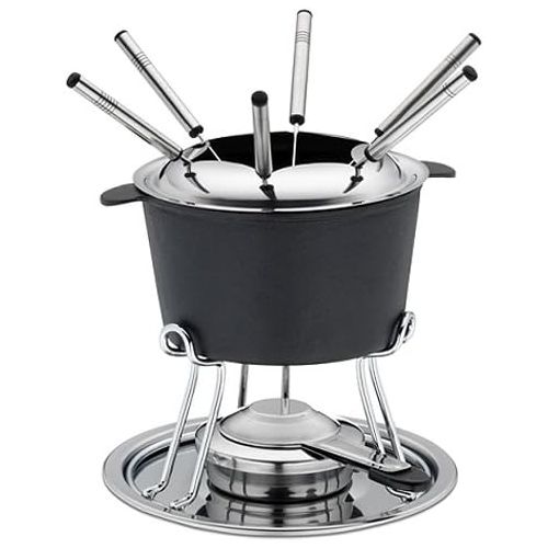  kela Fondue-Set Comore Gusseisen schwarz 19,5cm 20cmØ, 20x20x19,5 cm