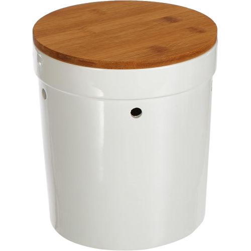  [아마존베스트]Kela Salena Potato Pot Ceramic White 23.0 cm Diameter 20.0 cm