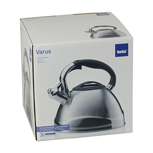  [아마존베스트]Kela 11655 kettle with whistle, suitable for induction, 3 L, stainless steel, Varus