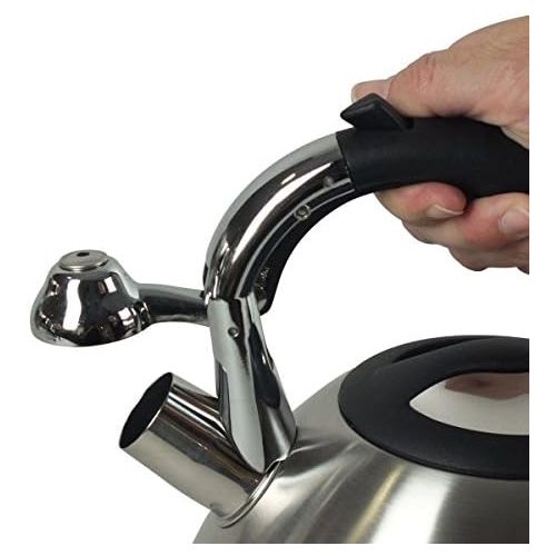  [아마존베스트]Kela 11655 kettle with whistle, suitable for induction, 3 L, stainless steel, Varus