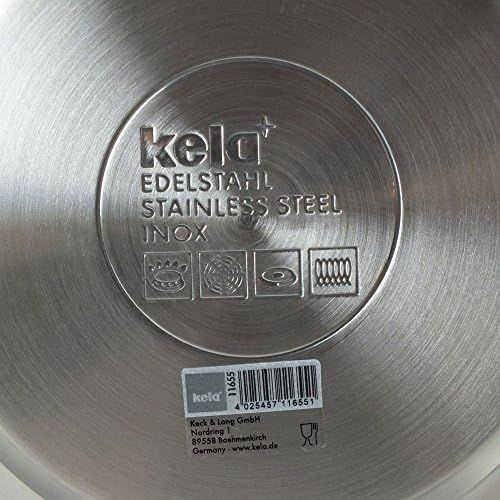  [아마존베스트]Kela Varus Kettle with Whistle, Suitable for Induction Cookers 3.0L Stainless Steel