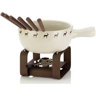 [아마존베스트]Kela Henrik 16662 Fire ant Ceramic Cheese Fondue Set Cream 9-Piece Set