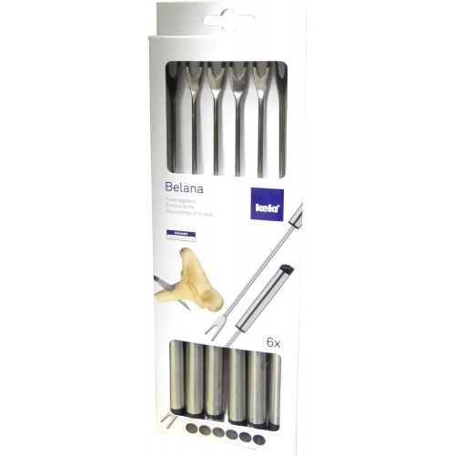  [아마존베스트]Kela Belana 79184 Fondue Fork Set 6-Piece Stainless Steel