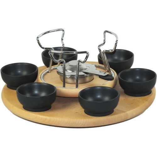  [아마존베스트]kela fondue set stainless steel / Beech Natura