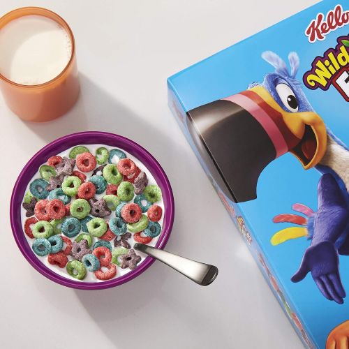  Kelloggs Froot Loops Breakfast Cereal, Wild Berry, 10.1 oz Box(Pack of 16)