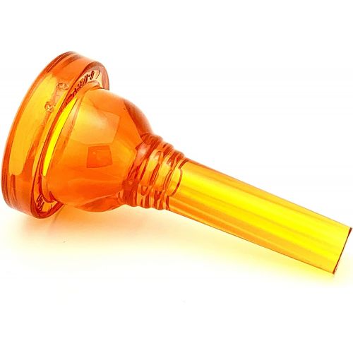  Kelly Mouthpieces KELLY-6-1/2AL - Small-shank Trombone/Baritone Lexan-Mouthpiece - Crystal-Orange