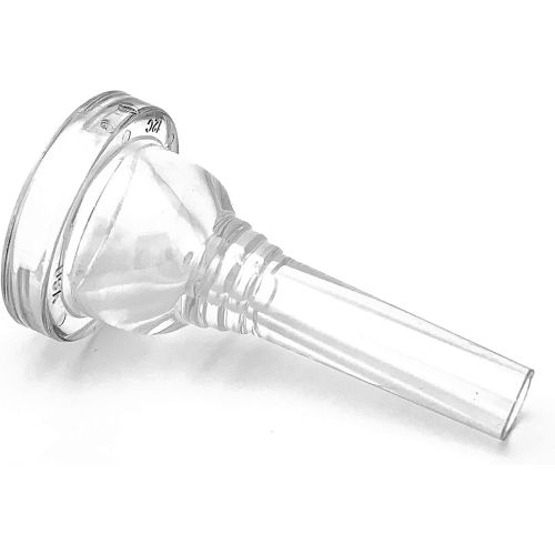  Kelly Mouthpieces KELLY-12C - Small-shank Trombone/Baritone Lexan-Mouthpiece - Crystal-Clear