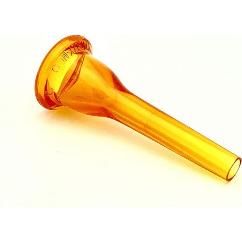  Kelly Mouthpieces KELLY-MC - Medium-Cup French Horn Lexan-Mouthpiece - Crystal-Orange