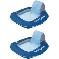 Kelsyus Floating Pool Lounger Inflatable Chair - Blue (Set of 2) | 80035