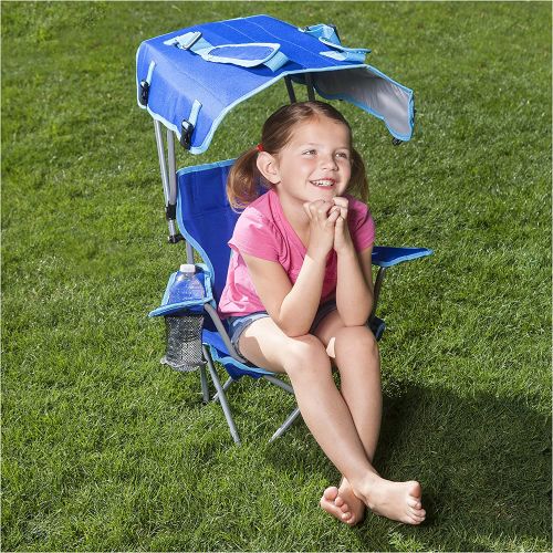  Kelsyus Kids Outdoor Canopy Chair - Foldable Childrens Chair for Camping, Tailgates, and Outdoor Events