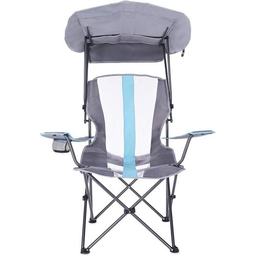  Kelsyus Premium Portable Camping Folding Lawn Chair with Canopy, Blue