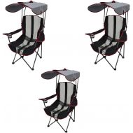 Kelsyus Premium Foldable Outdoor Lawn Camping Chair w/Cup Holder and Canopy