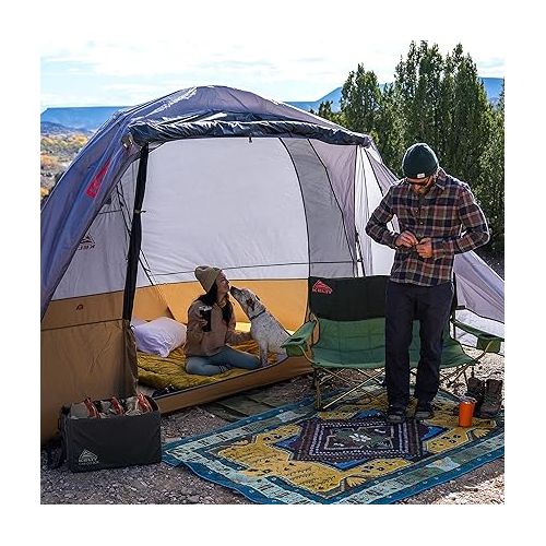  Kelty Caboose 4P Tent and Vehicle Awning Shelter, Universal Attachment for Vans, Trucks, SUVs, Standing Height Door, Massive Vestibule, Fully Freestanding, Designed in Sunny Colorado (2023)