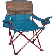 Kelty Deluxe Lounge Chair ? Folding Outdoor Camp Chair, Insulated Cupholders, Customized Recline, Steel Frame, Padded Roll Storage, 2024 (Deep Lake)