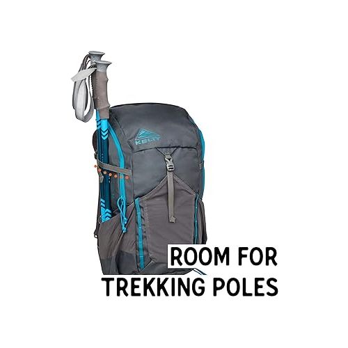  Kelty Asher Day Hiking Pack, 18-85 Liter Capacity, Hiking, Backpacking, Travel Pack, Internal Frame 2023 Model (35L Beluga)
