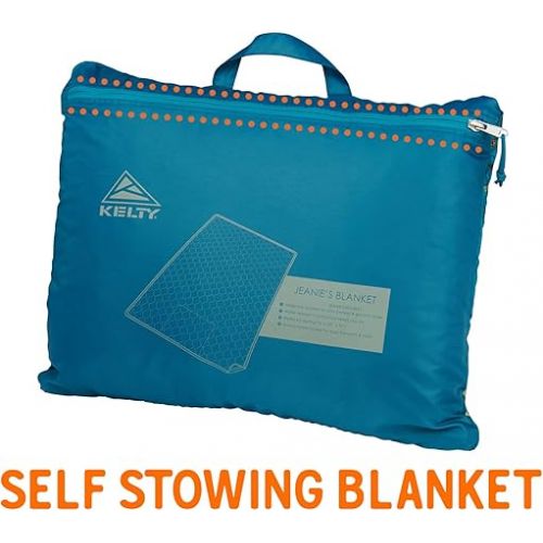  Kelty Jeanie’s Blanket, Camping, Picnic and Insulated Festival Blanket + Ground Covering, Queen Sized, Roll Up Carry, Designed in Sunny Colorado, USA