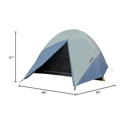  Kelty Discovery Element Camping Tent, 4 or 6 Person Storm Worthy Campsite Shelter, Fiberglass Poles, Pre-Attached Guylines, Stuff Sack Included