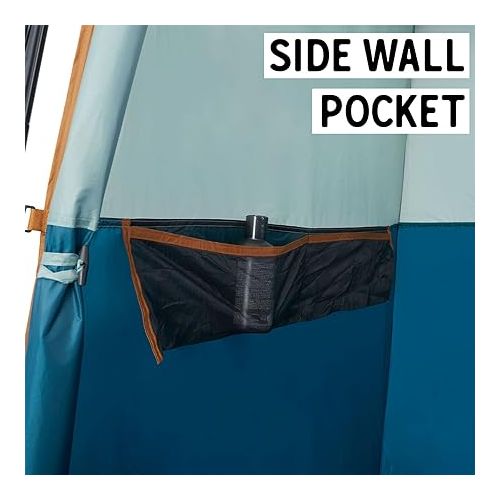  Kelty Discovery H2GO Privacy Shelter, Campsite Shower and Changing Shelter, Zippered Entry, Steel Pole Frame, Freestanding (Iceberg Green)