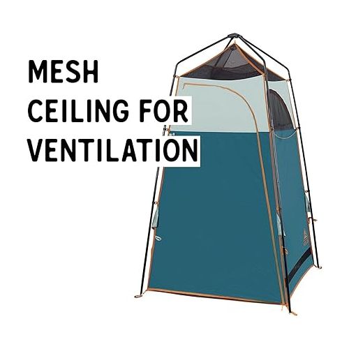  Kelty Discovery H2GO Privacy Shelter, Campsite Shower and Changing Shelter, Zippered Entry, Steel Pole Frame, Freestanding (Iceberg Green)