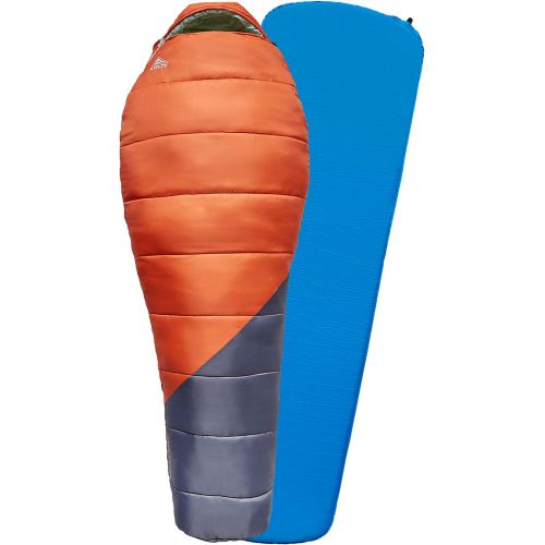  Kelty Trailhead Kit Mummy 30 Degree Sleeping Bag and Air Pad Bundle for Adults Car Camping