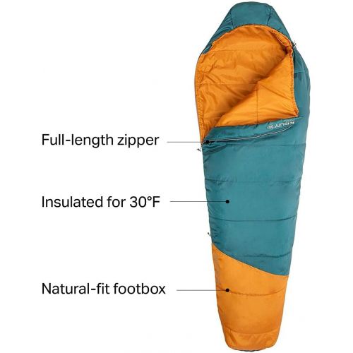  Kelty Mistral 30F Sleeping Bag for Kids, Short, Deep Teal