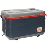 Kelty Folding Cooler Collapsible, Portable Cooler with Integrated Cup Holders, Heavy Duty Handles, Removable Lining