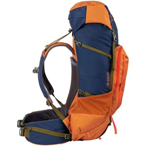 Kelty Asher 55 Liter Backpack, Men’s and Women’s Hiking, Backpacking, Travel Pack (2021), Golden Oak