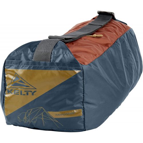  Kelty Waypoint Tarp, Reflecting Pond/Gingerbread, Semi Universal Vehicle Mounting System, Enhanced Protection from The Elements, Single Pole Design, Shark Mouth Carry Bag for Easy