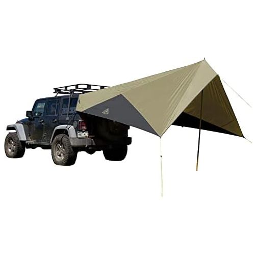  Kelty Waypoint Tarp, Car Camping and Tailgating Shelter, Universal Vehicle Mount