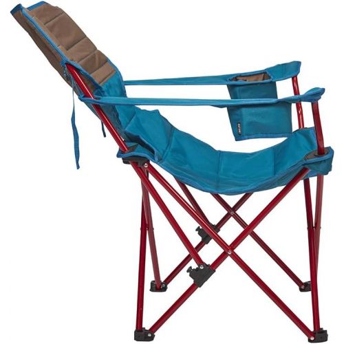  Kelty Deluxe Reclining Lounge Chair, Deep Lake/Fallen Rock ? Folding Camp Chair for Festivals, Camping and Beach Days - Updated 2019 Model