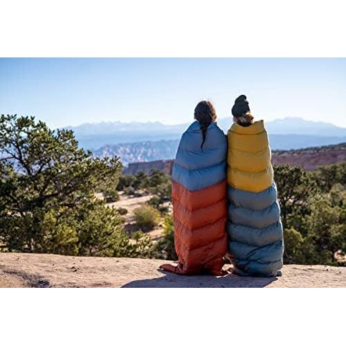  Kelty Galactic Down 30 Degree Sleeping Bag, 550 Fill Power RDS Trackable Down, Backpacking and Camping, Zip Together for 2P Sleeping Bag