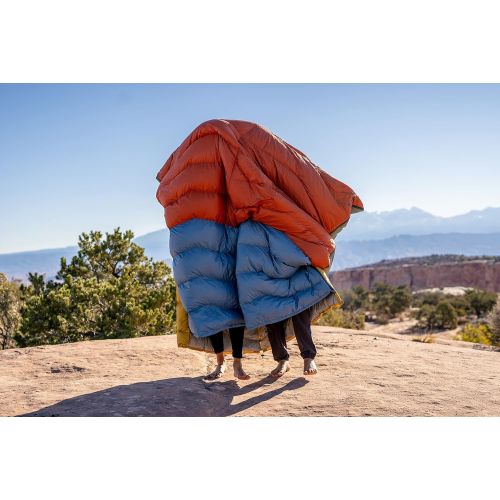  Kelty Galactic Down 30 Degree Sleeping Bag, 550 Fill Power RDS Trackable Down, Backpacking and Camping, Zip Together for 2P Sleeping Bag