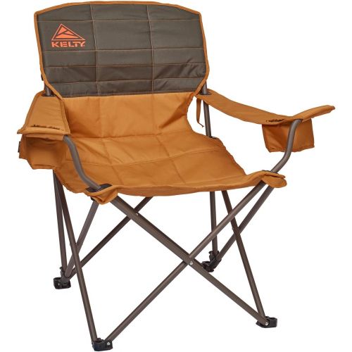  Kelty Deluxe Reclining Lounge Chair, Deep Lake/Fallen Rock ? Folding Camp Chair for Festivals, Camping and Beach Days - Updated 2019 Model