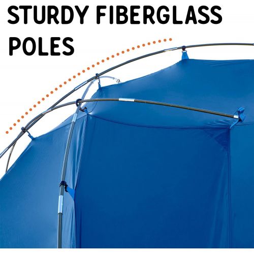  Kelty Sideroads Awning Shelter for Car Camping, Tailgating, and Summer Beach Trips, Protection from Elements and UV, Universal Mount, Sturdy Steel Frame, Easy Setup