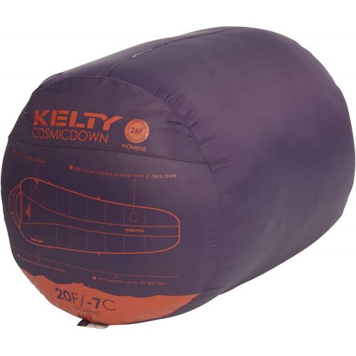  Kelty Women’s Cosmic 20 Degree Down Sleeping Bag - Regular - Ultralight Backpacking Camping Sleeping Bag with Stuff Sack (2019)